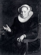 Portrait Of The Artist's Wife - Joachim Wtewael