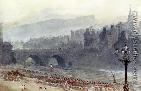 A View Of Old Town And Waverley Bridge, From Prince