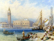 St. Mark's And The Ducal Palace From San Giorgio Maggiore - Myles Birket Foster