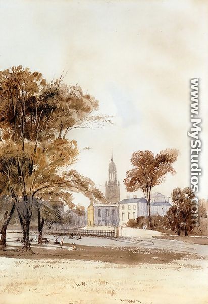St Alphage Church From The Park, Greenwich - Thomas Shotter Boys