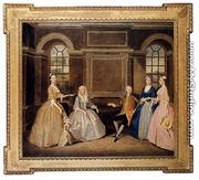 Portrait Of The Broke And The Bowes Families - Thomas Bardwell