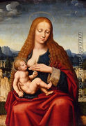 Madonna And Child In A Landscape - Marco d' Oggiono