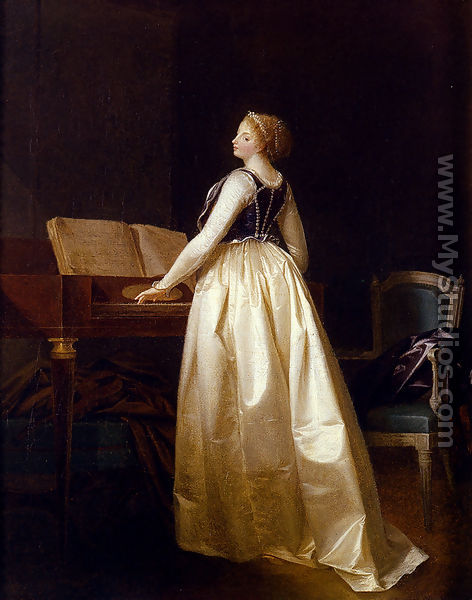 A Lady Playing The Virginals - Henri-Nicolas Van Gorp