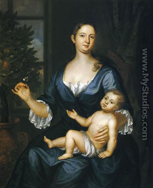 Mrs. Francis Brinley and Her Son Francis - John Smibert