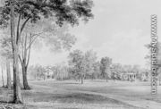 View of the David Hosack Estate, Hyde Park, New York, from the South (from Hosack Album) - Thomas Kelah Wharton
