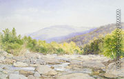 Landscape: View on Catskill Creek - John William Hill