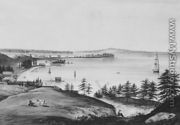 The Bay of New York Looking to the Narrows and Staten Island, Taken from Brooklyn Heights - William Guy Wall