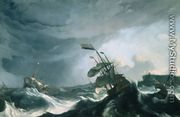 Ships in Distress in a Heavy Storm - Ludolf Backhuysen