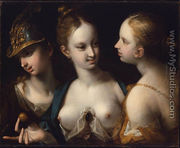 Pallas Athena, Venus and Juno - Hans Von Aachen