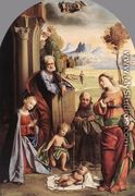 Nativity with Saints - Ortolano