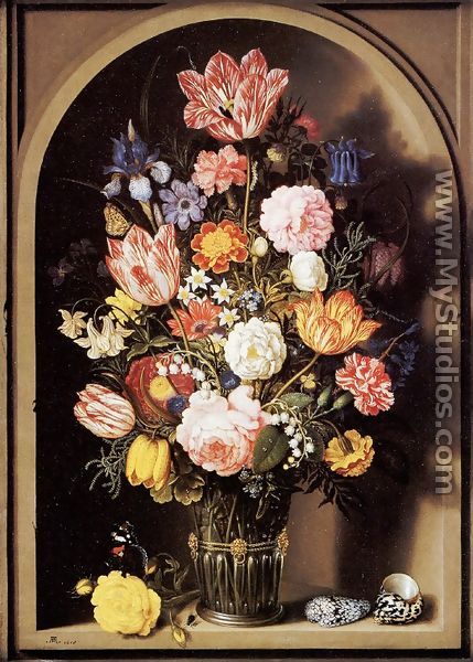 Vase of Flowers - Ambrosius the Elder Bosschaert