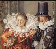 Elegant Courting Couples [detail #1] - Willem Buytewech