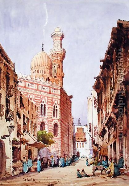 A Cairo Street Scene - Gabriel Carelli