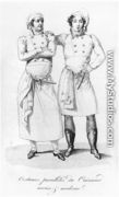 Costumes of cooks from different eras, from 'Le Maitre d'Hotel francais', 1822 - Marie Antoine Careme