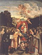Madonna and Child with SS. Domenic, Barbara, Catherine and others - Cariani