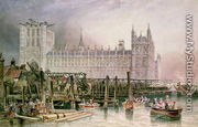 The Houses of Parliament in Course of Erection - James Wilson Carmichael