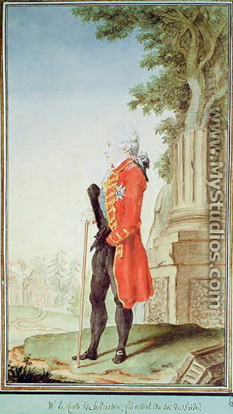 Charles-Edouard (1738-69) Count of Hessenstein, illegitimate son of the King Fredrik I (1676-1751) of Sweden, 1765 - Louis (Carrogis) de Carmontelle