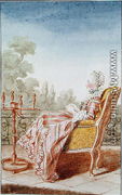 Lydia de Bournonville (1720-1791) Countess of Bentheim, 1767 - Louis (Carrogis) de Carmontelle