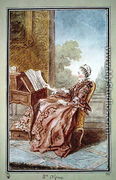 Madame d'Epinay reading, 1759 - Louis (Carrogis) de Carmontelle