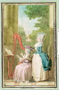 Madame Moreau and Mademoiselle de Flinville - Louis (Carrogis) de Carmontelle