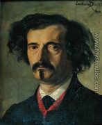 Portrait of Jules Barbey d'Aurevilly (1808-89) 1860 - Carolus (Charles Auguste Emile) Duran