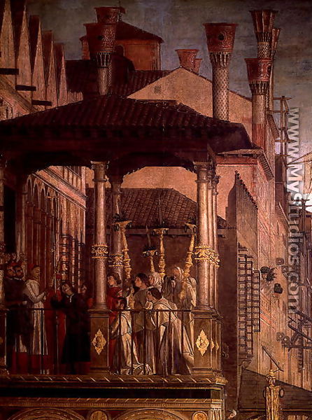 The Miracle of the Relic of the True Cross on the Rialto Bridge (detail) - Vittore Carpaccio