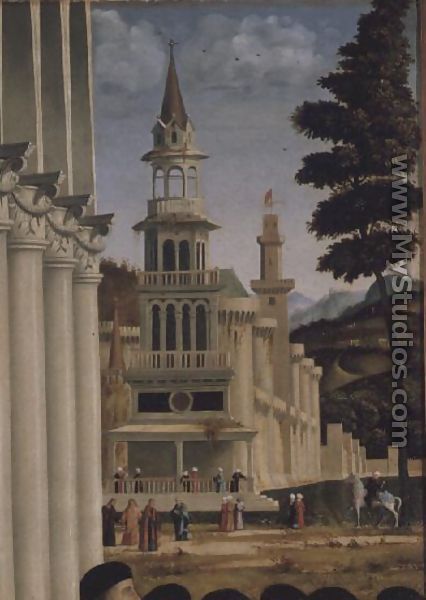 Debate of St. Stephen (detail of background) - Vittore Carpaccio