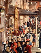 Street Scene, detail from The Miracle of the Relic of the True Cross on the Rialto Bridge, 1494 - Vittore Carpaccio