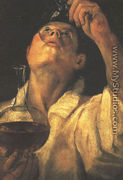 Portrait of a Man Drinking, c.1581-84 - Annibale Carracci