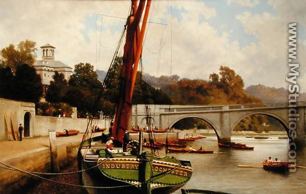 Boating at Richmond on Thames, 1888 - John Mulcaster Carrick