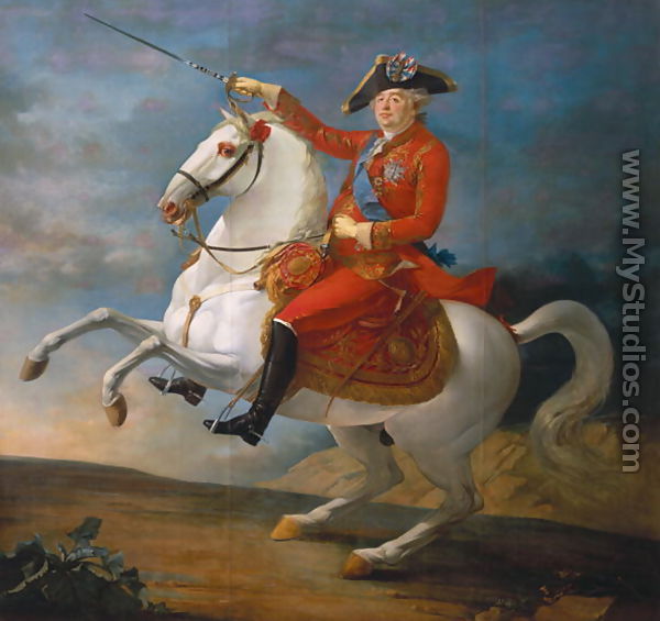 Equestrian Portrait of Louis XVI (1754-93) 1791 - Jean-Baptiste Francois Carteaux