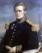 Portrait of Jules Sebastien Cesar Dumont d'Urville (1790-1842) French admiral and explorer, 1845 - Jerome Cartellier