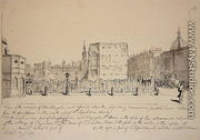 View of the Remains of Old Newgate Prison, 1787 - John Carter