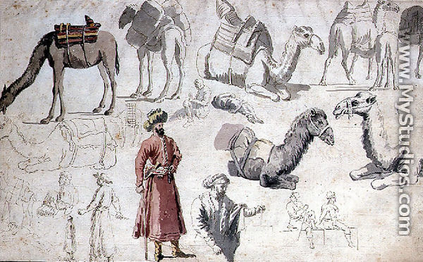 Camel Studies - Louis Francois Cassas
