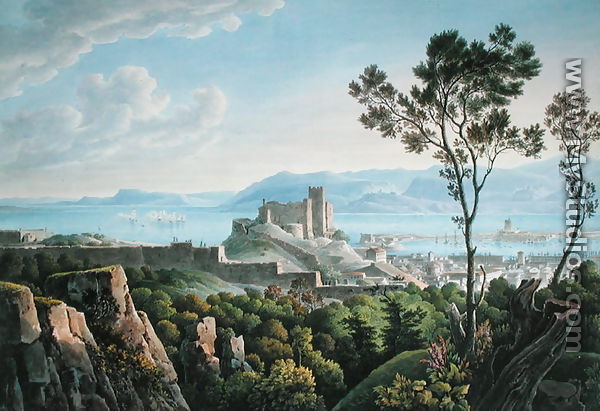 View of the Port of Messina, c.1900 - Louis Francois Cassas