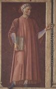 Dante Alighieri (1265-1321) from the Villa Carducci series of famous men and women, c.1450 - Andrea Del Castagno