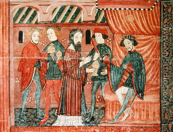 The Magi Before Herod, from the altar frontal of 