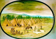Tipi Village, c.1830 - George Catlin