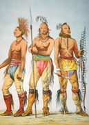 Three Osage Braves, 1841 - George Catlin
