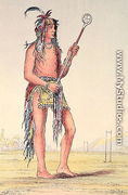 Sioux ball player Ah-No-Je-Nange, 'He who stands on both sides' - George Catlin