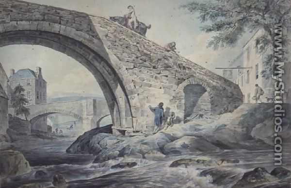 View of the Bridges at Hawick - Charles, I Catton