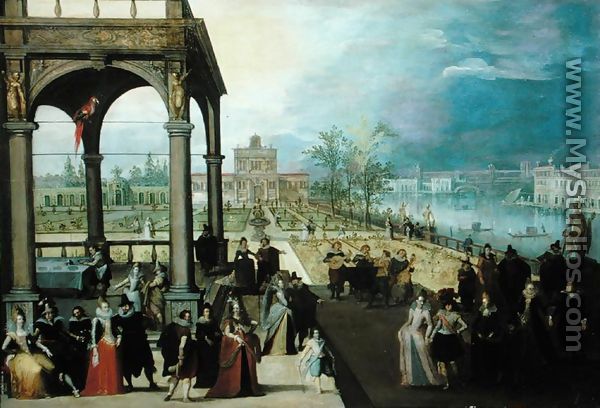 Feast in a palace - Louis de Caulery