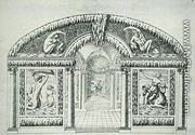 Grotto design from 'The Gardens of Wilton'  c.1645 - Isaac de Caus