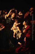 The Holy Family with St.Catherine - Bartolomeo Cavarozzi