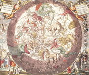Northern (Boreal) Hemisphere, from 'Atlas Coelestis' - Andreas Cellarius