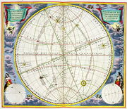 Map Charting the Movement of the Earth and Planets, from 'The Celestial Atlas, or The Harmony of the Universe' - Andreas Cellarius
