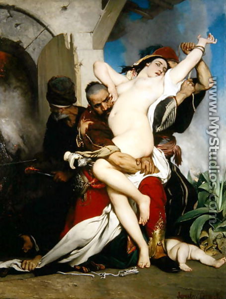 The Abduction of a Herzegovenian Woman, 1861 - Jaroslav Cermák