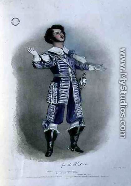 Giovanni Battista Rubini (1794-1854) as Arturo in 