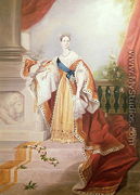 Portrait of Queen Victoria in Coronation Robes - Alfred-Edward Chalon