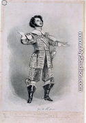 Giovanni Battista Rubini (1794-1854) as Arturo in 'I Puritani', proof copy from 'Recollections of the Italian Opera', 1836 - Alfred-Edward Chalon